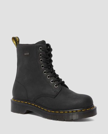 Dr Martens 1460 Waterproof Šnurovacie Čižmy Damske Čierne | 5326-MKDQJ